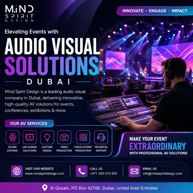 Professional Audio Visual Companies Dubai for Complete Event Production